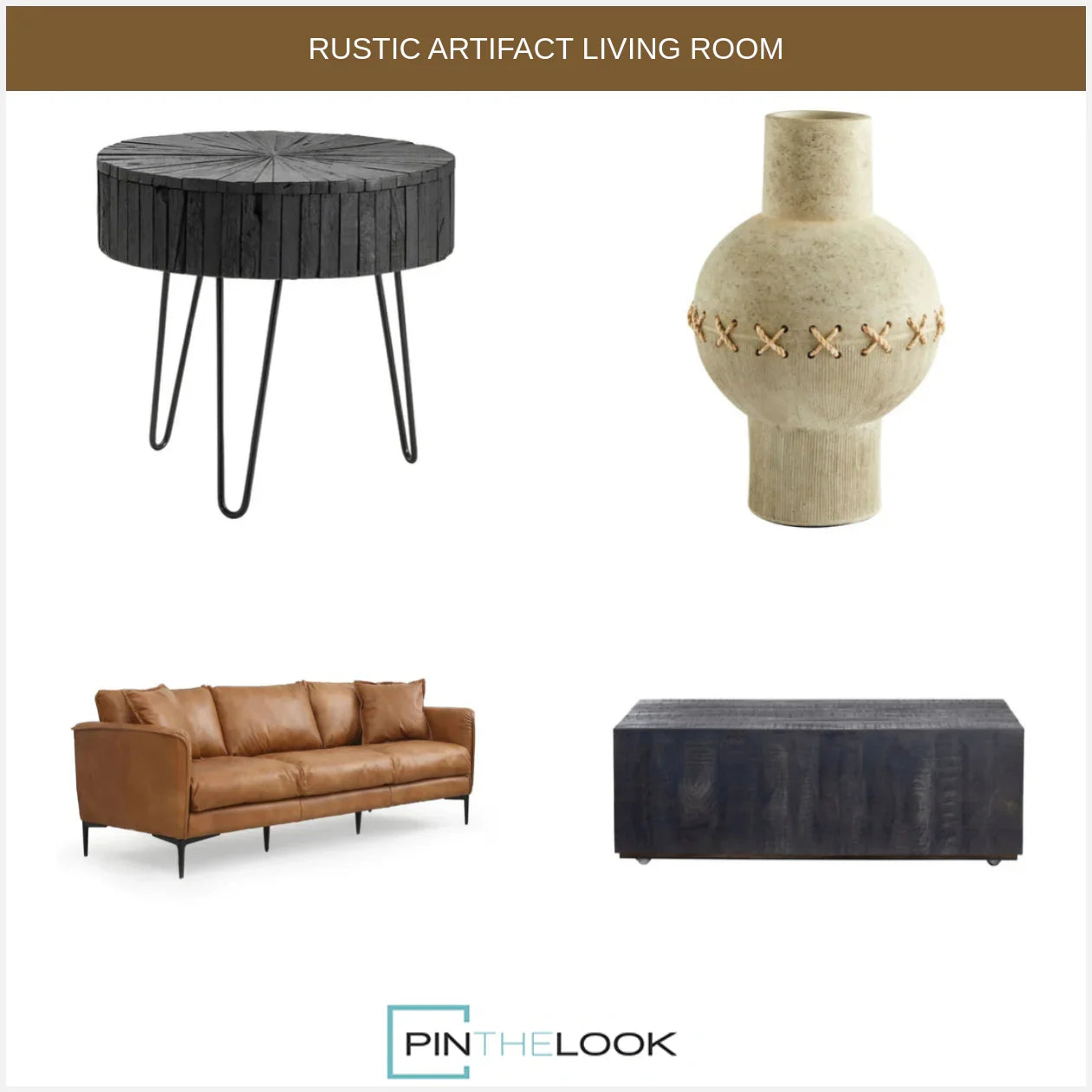 Manor Leather Brown Sofa