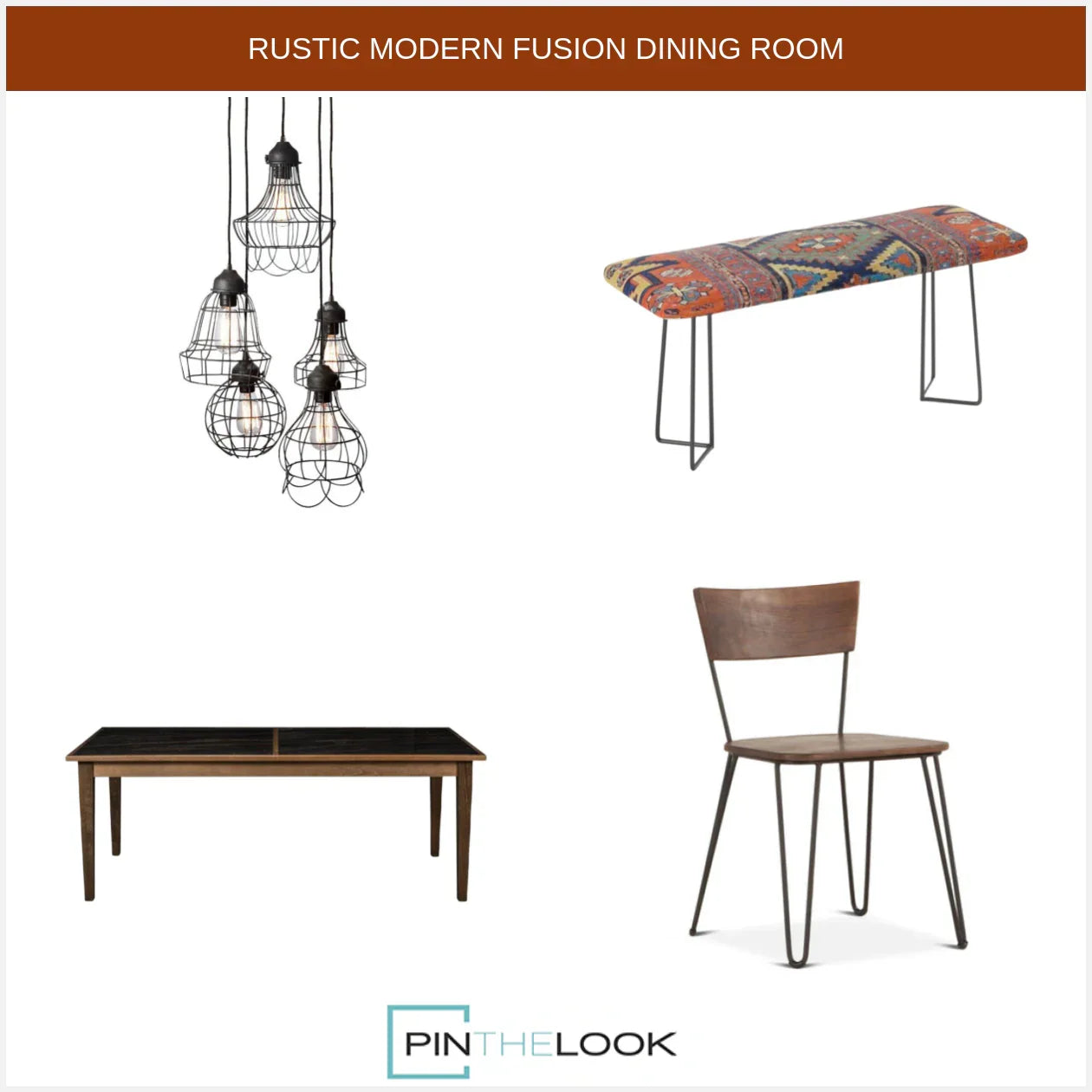 Noir Porcelain Butterfly Dining Table