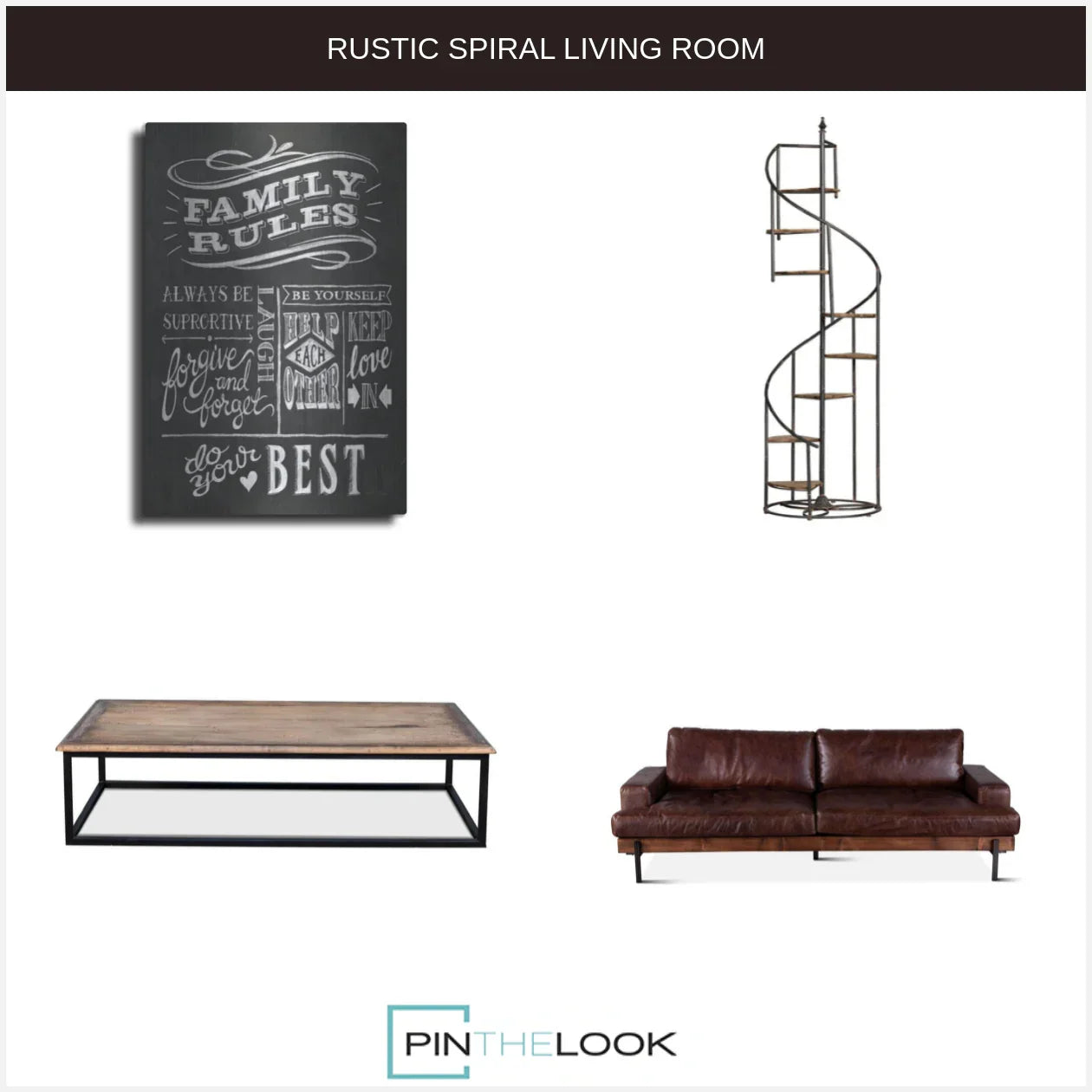 Portofino Industrial Brown Leather Sofa