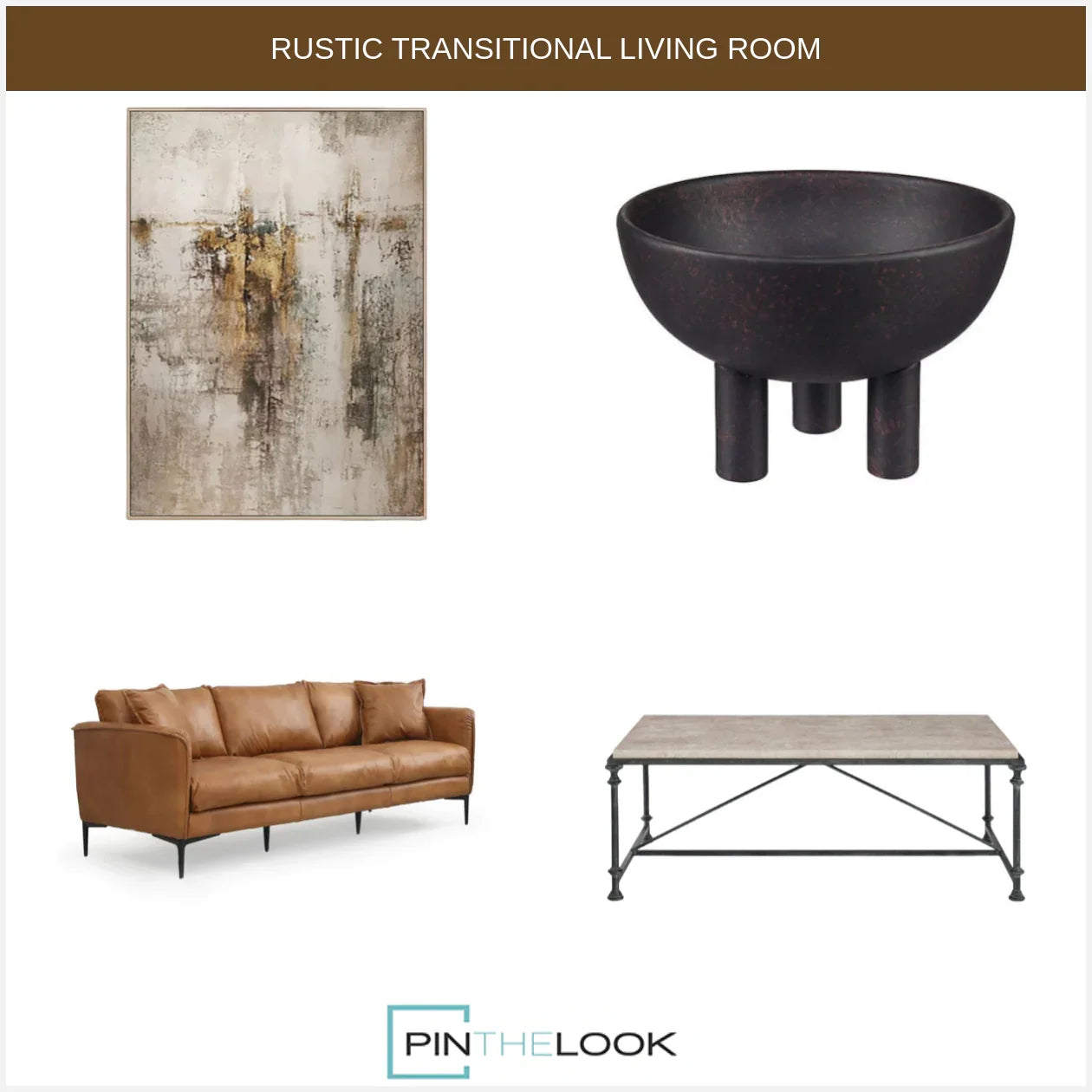 Manor Leather Brown Sofa