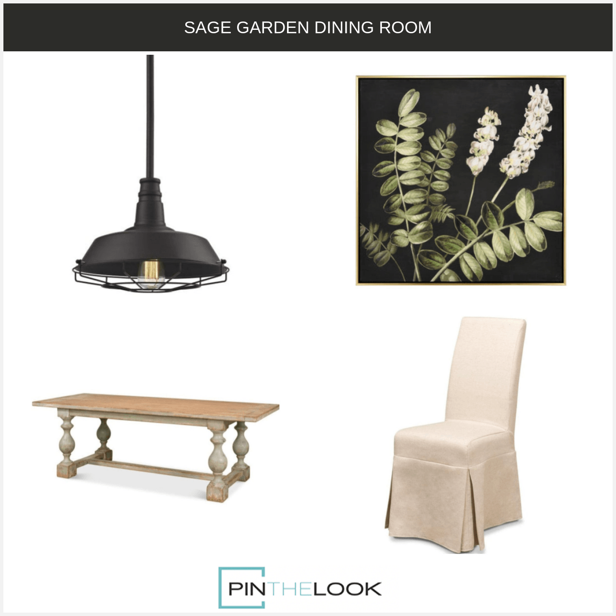 Rustic Sage Farmhouse Trestle Dining Table