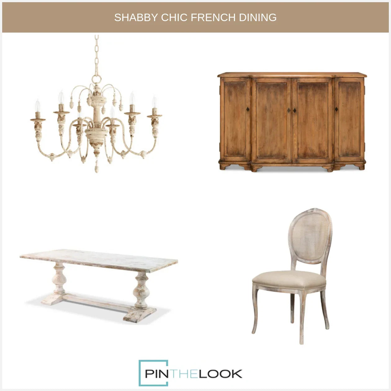 Aged Rustic 4-Door Sideboard