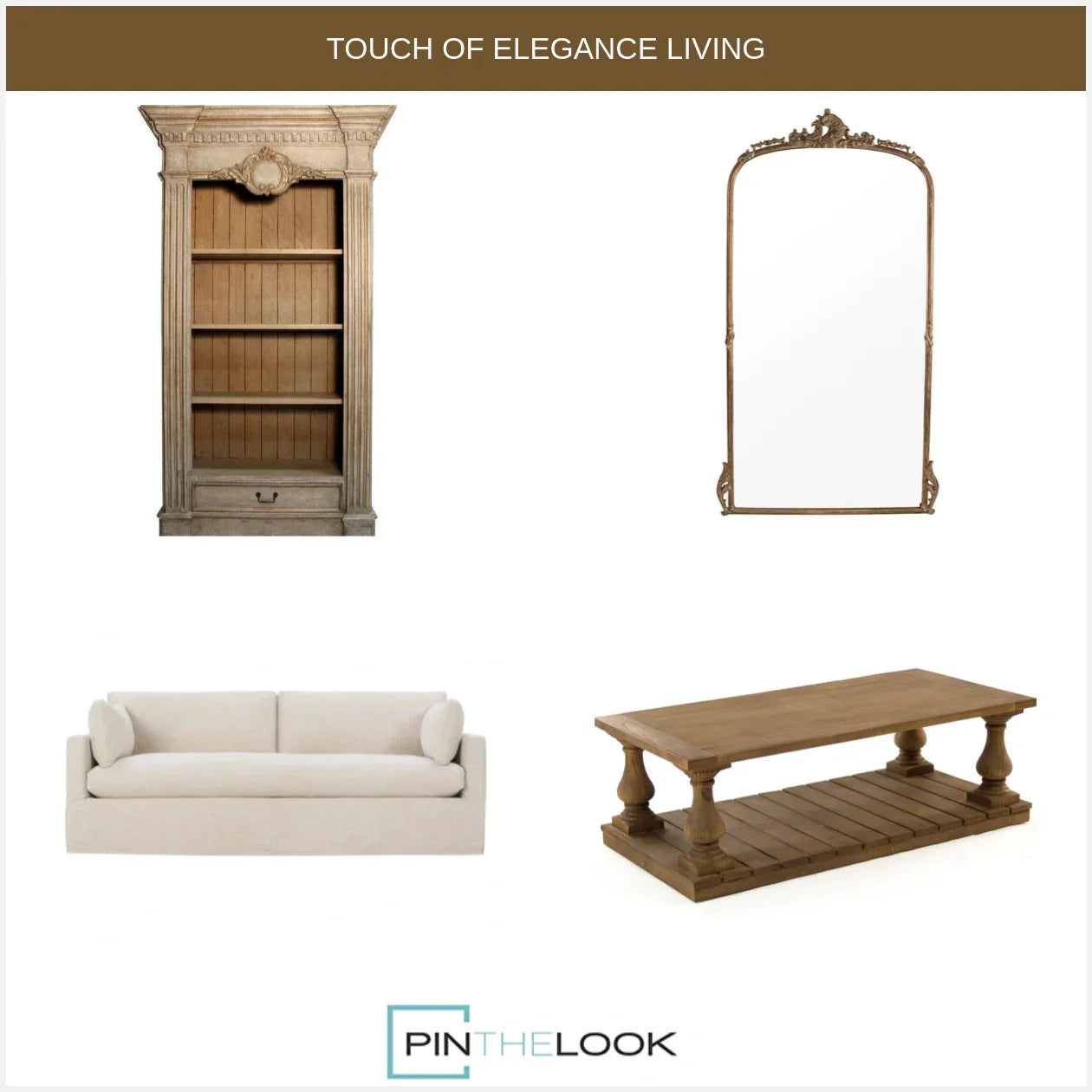 Tall Bronze Ornate Floor Mirror