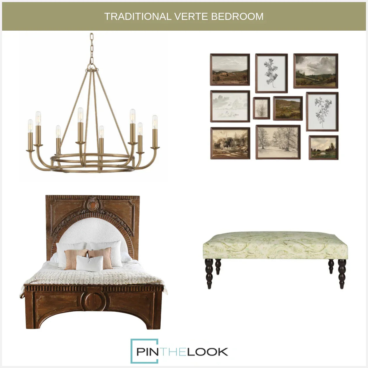 Ornate Chestnut Amelie Bed