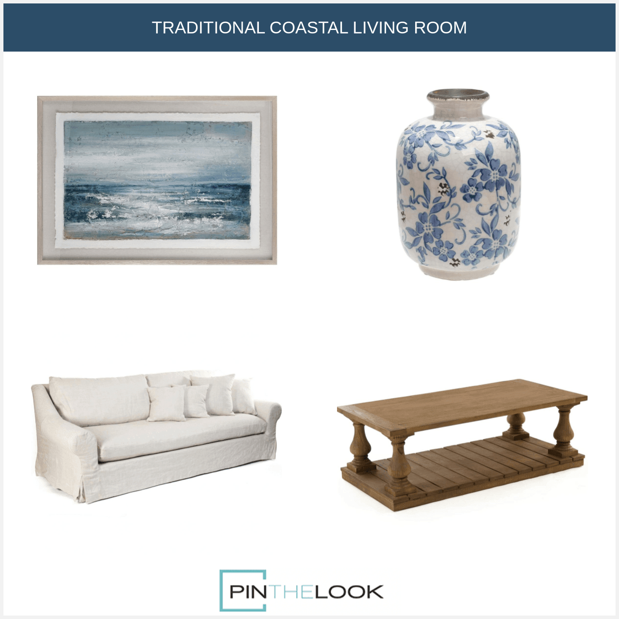 Stained Plank Wood Coffee Table