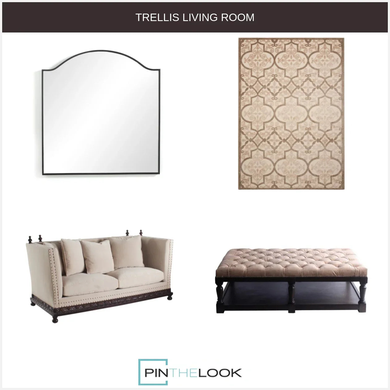 Kingston Tufted Leather Ottoman