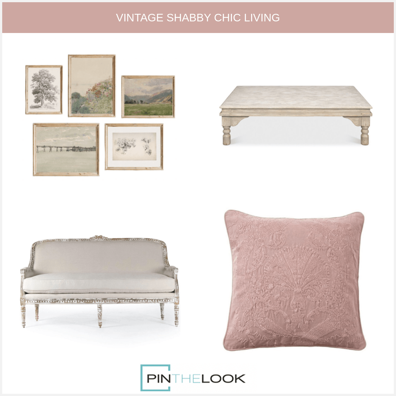 Distressed French Chic Settee