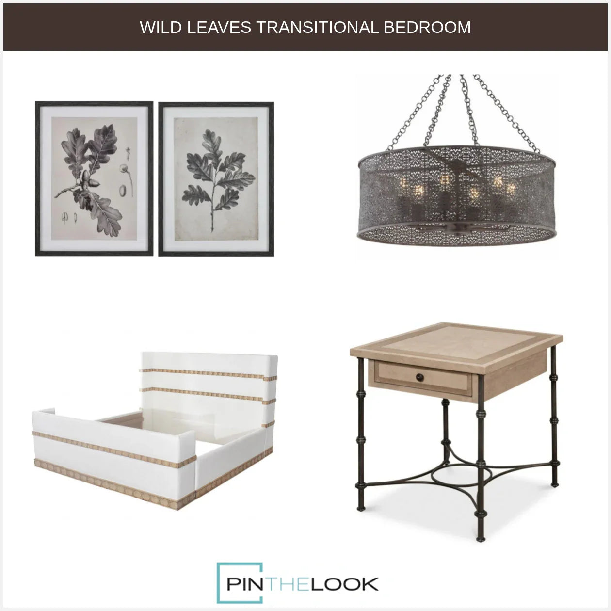 Contemporary Gemini Upholstered Bed