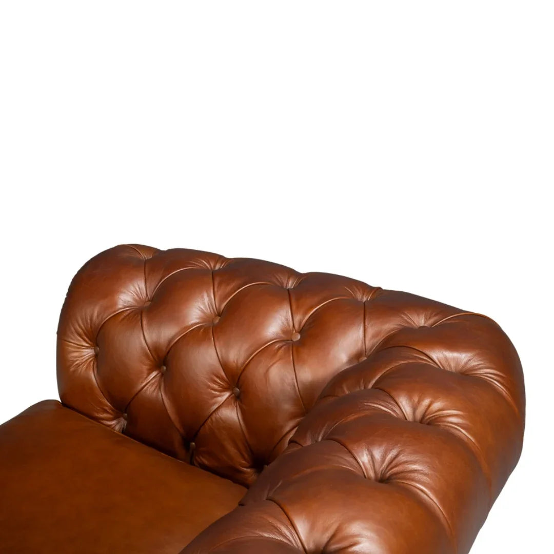 Kensington Heritage Tufted Leather Chesterfield Sofa