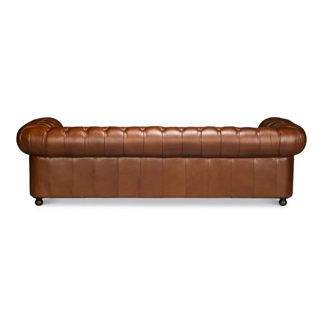 Kensington Heritage Tufted Leather Chesterfield Sofa