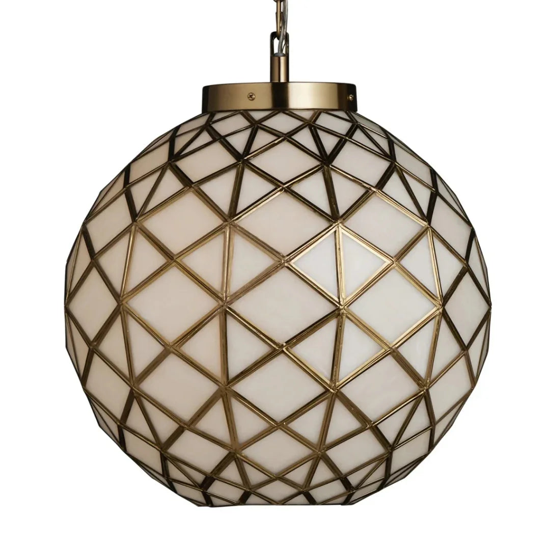 Golden Polyhedron Small Pendant Light