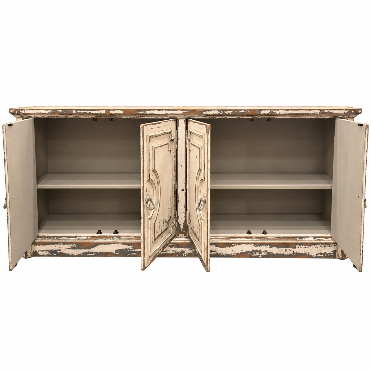 Provence Farmhouse Distressed Cream Sideboard