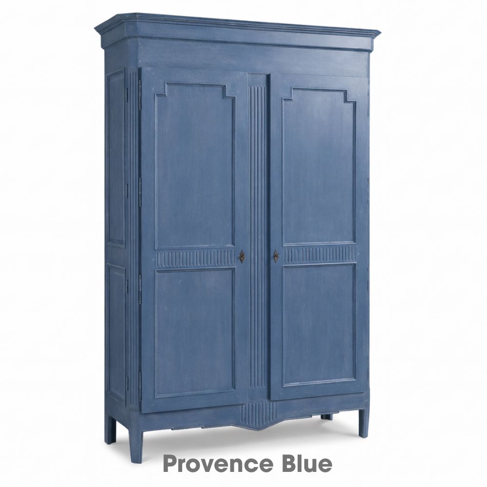 Regal French Carved Panel Armoire