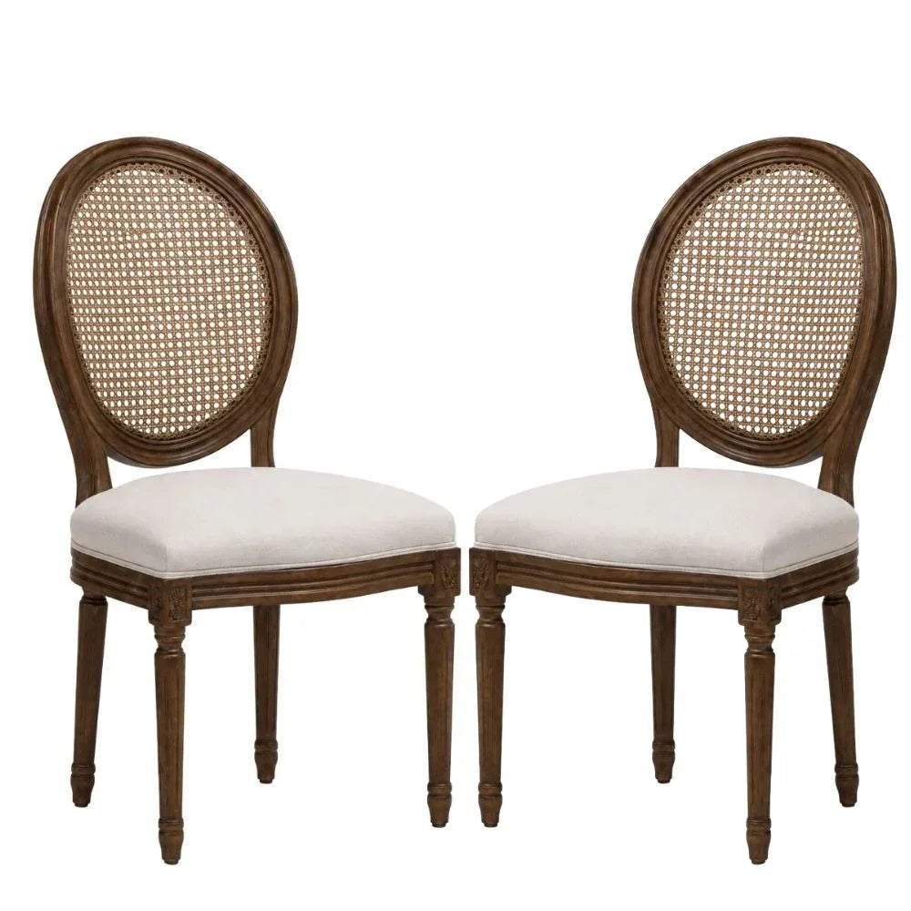 Provence Stained Cane Back Louis Dining Chair