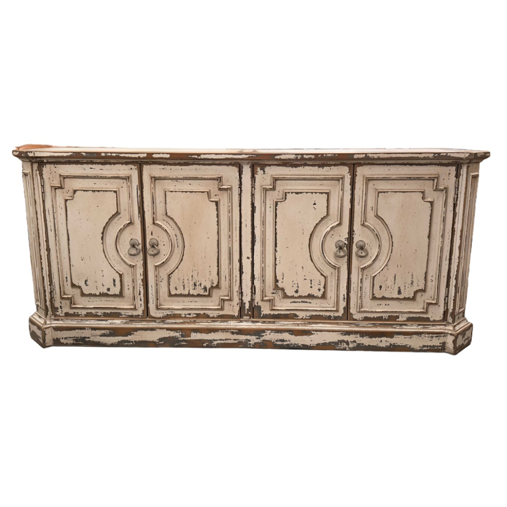 Provence Farmhouse Distressed Cream Sideboard