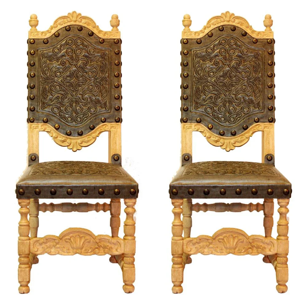 Provenzal Del Rey Leather Dining Chair