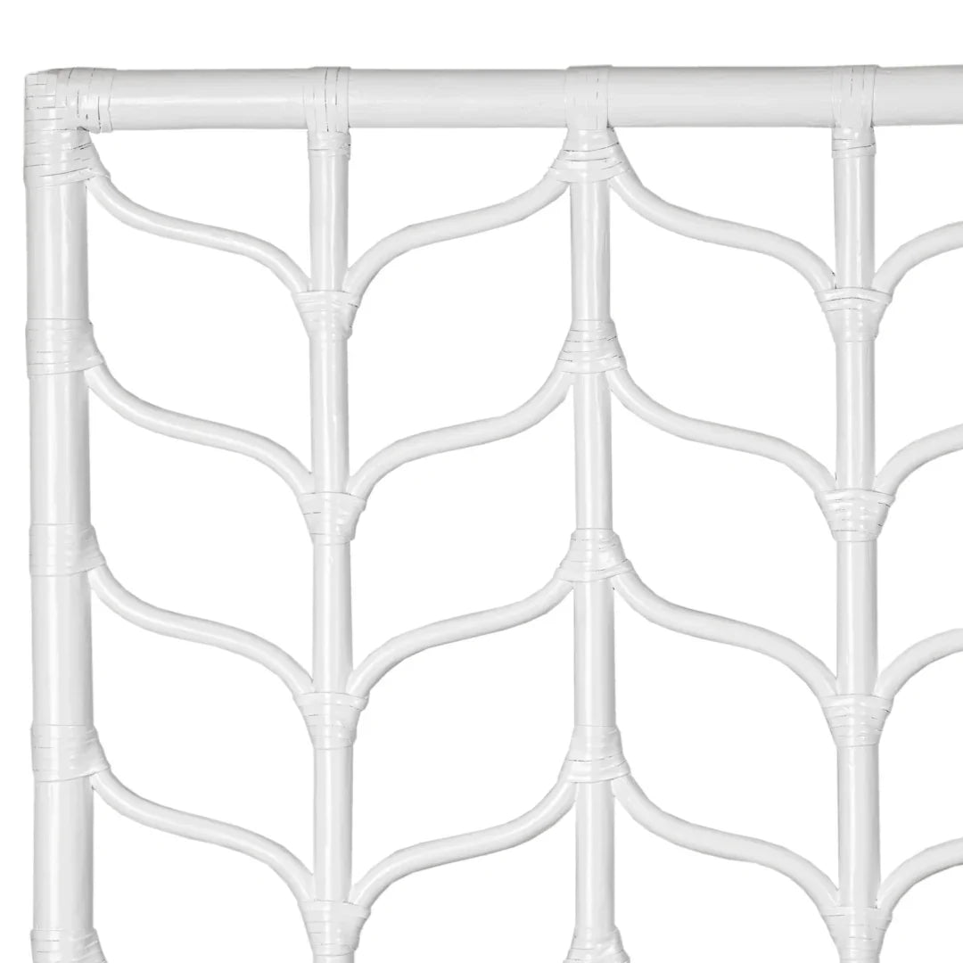 Ivy Rattan Grid Panel Headboard