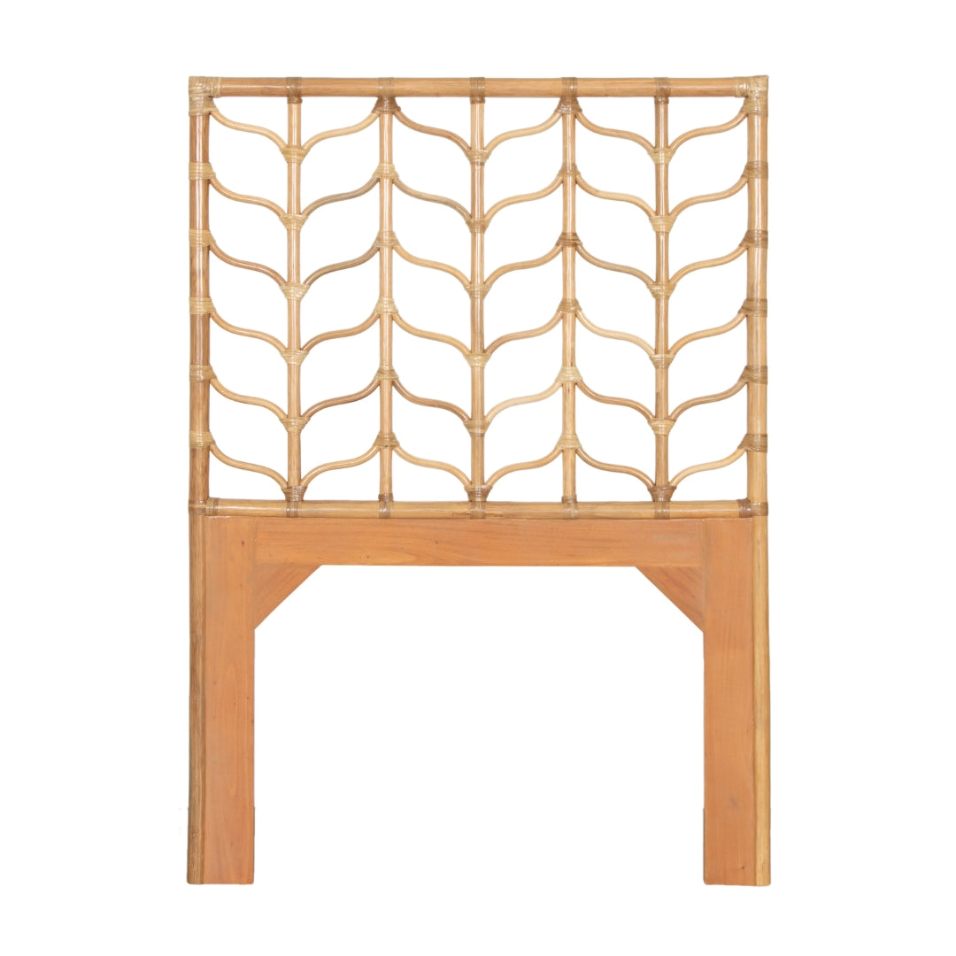 Ivy Rattan Grid Panel Headboard