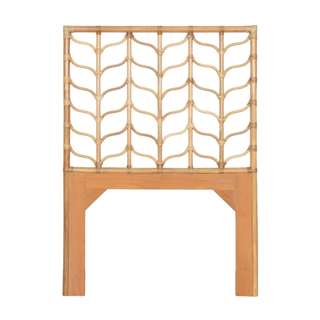 Ivy Rattan Grid Panel Headboard
