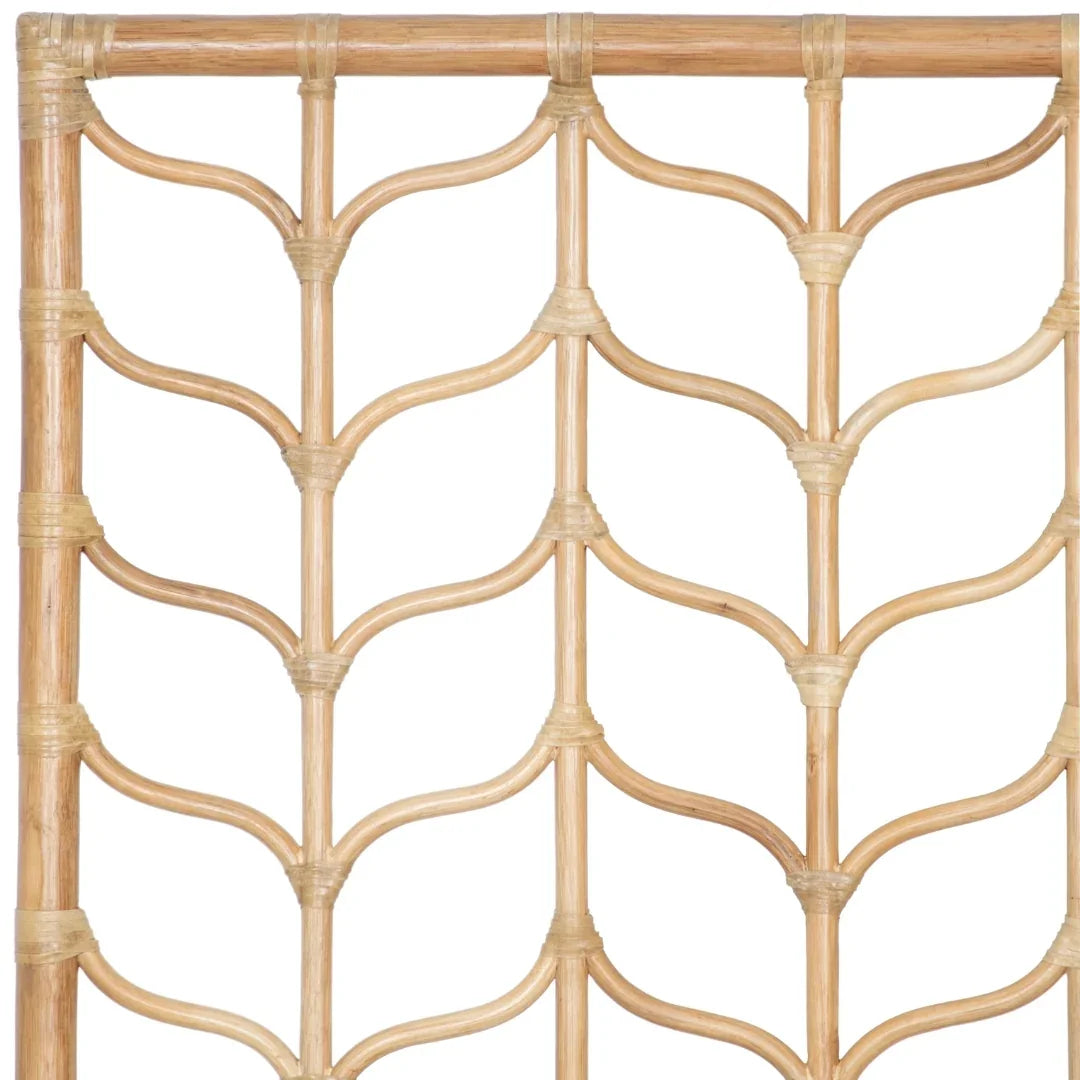 Ivy Rattan Grid Panel Headboard