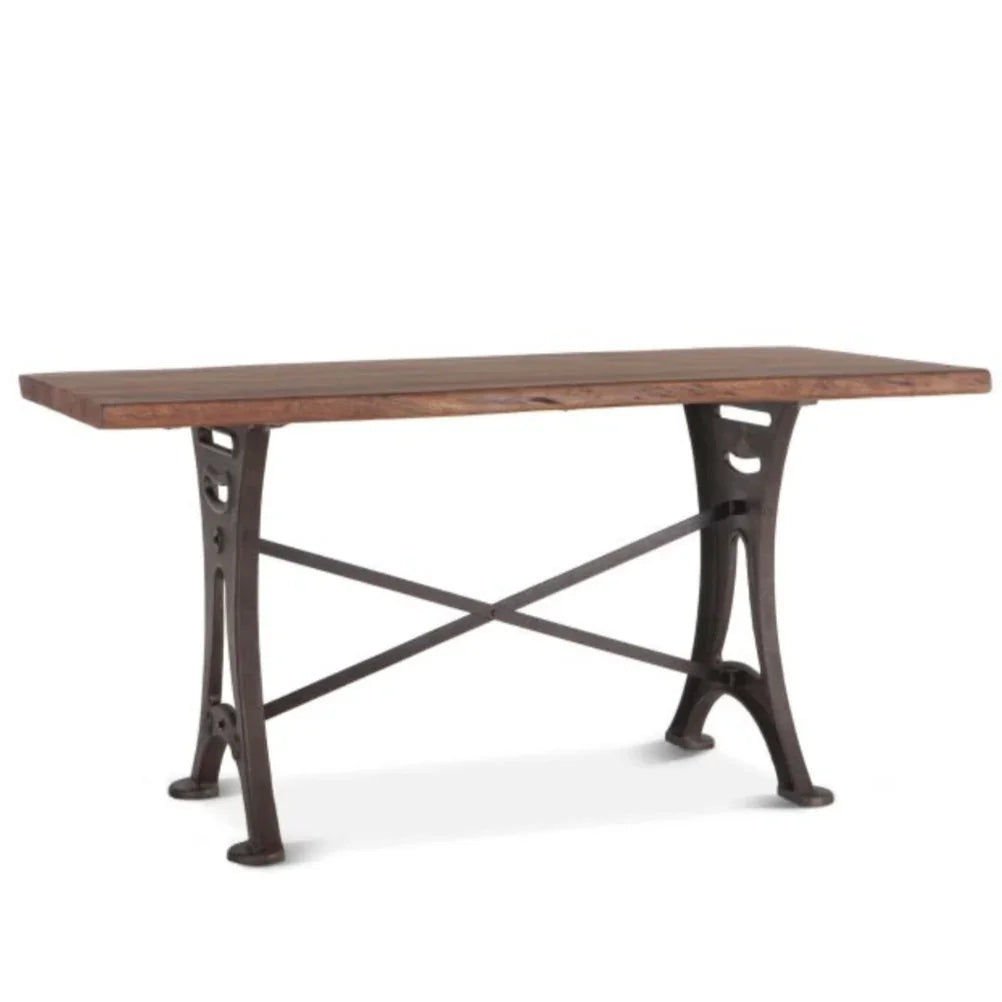 Industrial Edge Cast Iron Counter Table