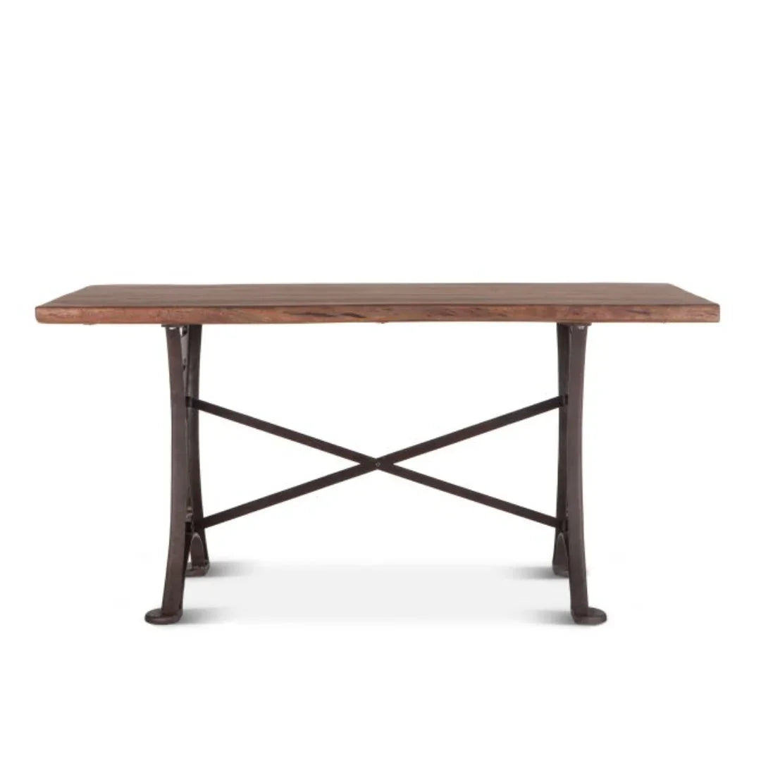 Industrial Edge Cast Iron Counter Table