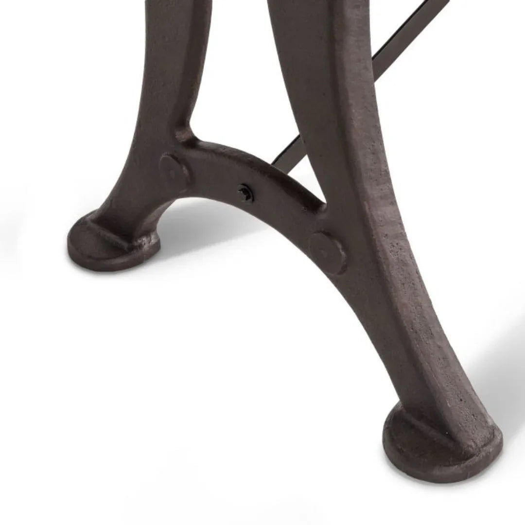 Industrial Edge Cast Iron Counter Table