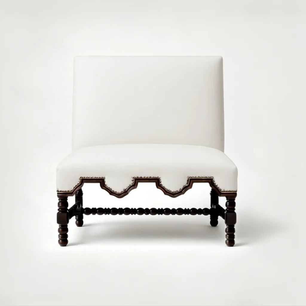 Spanish Villa Tall Back Bench
