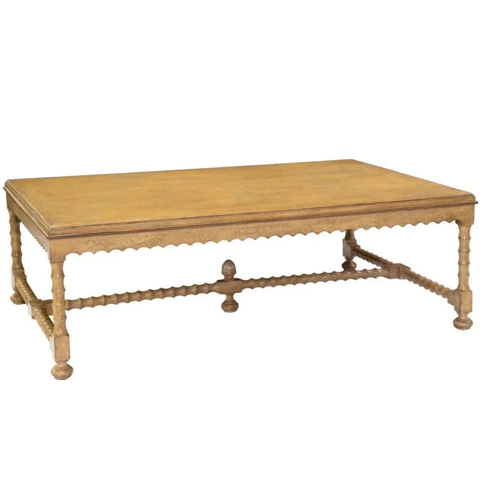 Rectangular Vintage Turned Legs Table
