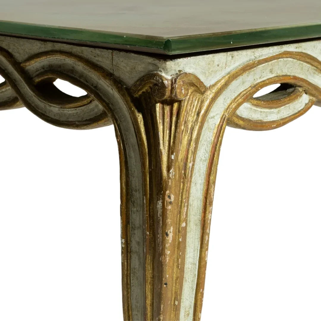 Refined Gilt Interlaced Coffee Table, Circa 1940