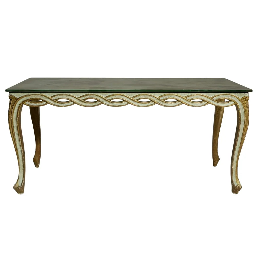 Refined Gilt Interlaced Coffee Table, Circa 1940