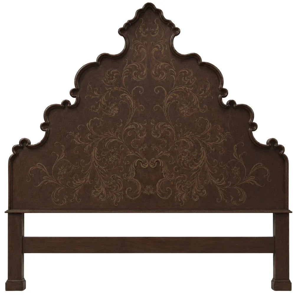 Regal Wood Stained Venetian Bed