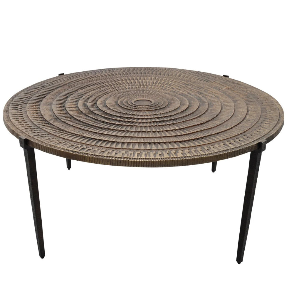 Bronze Textured Metal Coffee Table