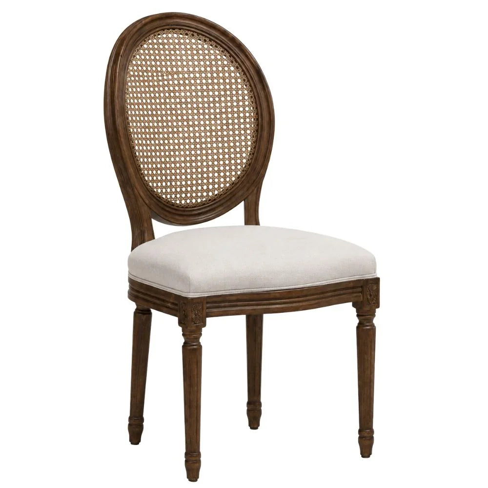Provence Stained Cane Back Louis Dining Chair
