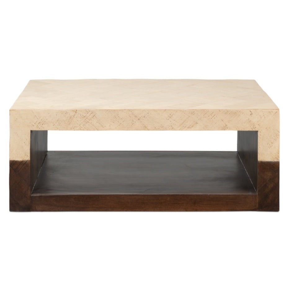 Tow-Tone Modern Wood Coffee Table