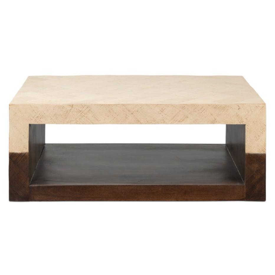 Tow-Tone Modern Wood Coffee Table