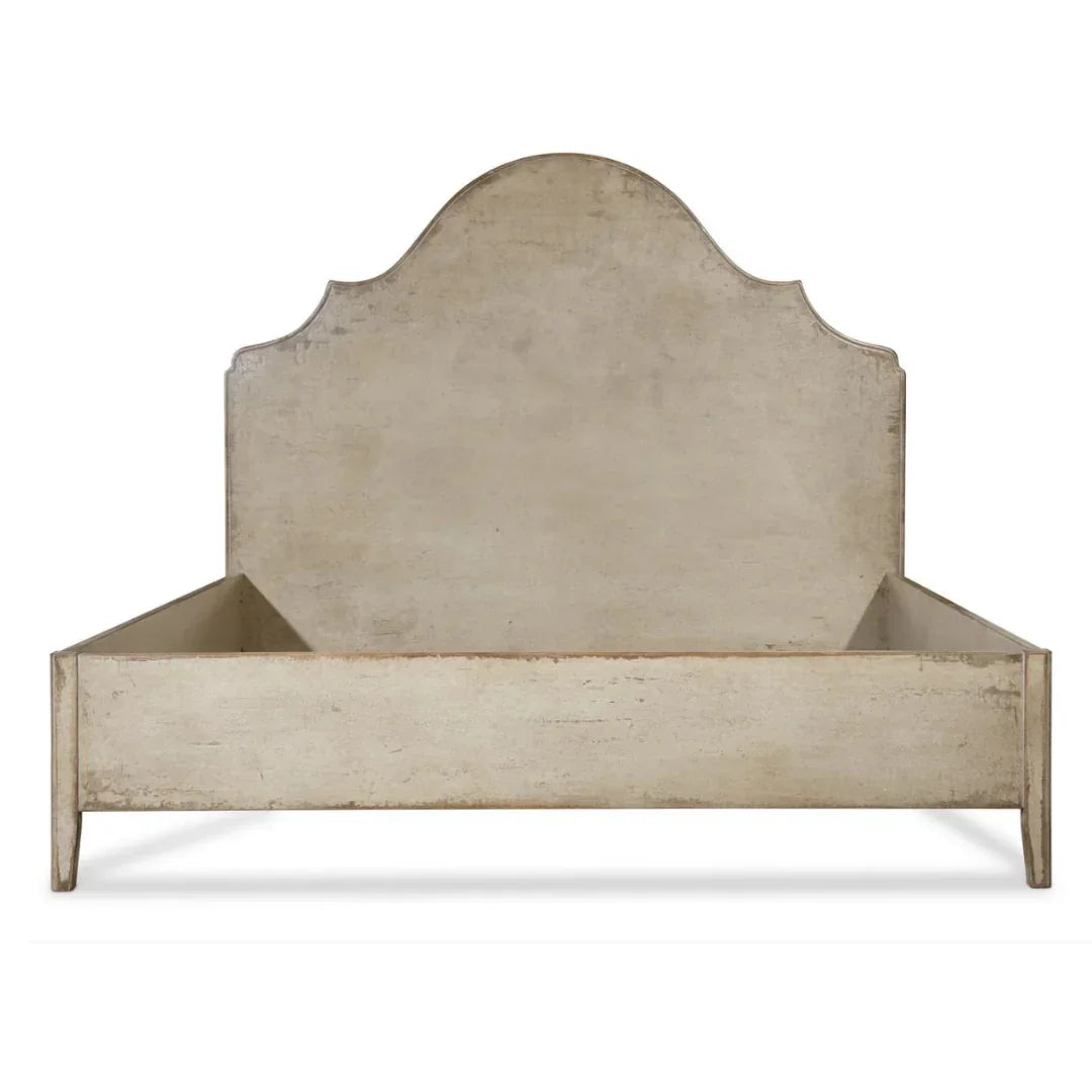 Rustic Arched Scalloped Headboard