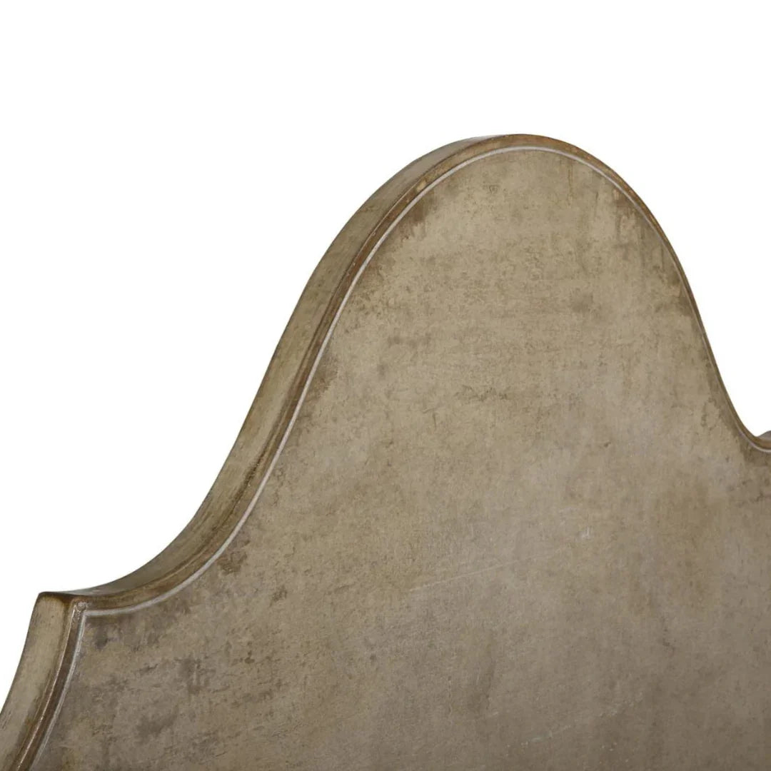 Rustic Arched Scalloped Headboard