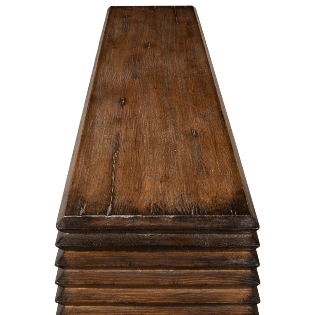 Rustic Brown Console Table