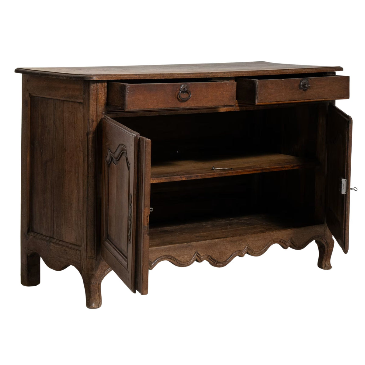 Avignon Antique French Oak Buffet, Circa 1820