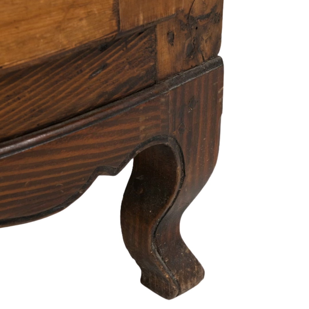 Rustic Charm Corner Cabinet, Circa 1880