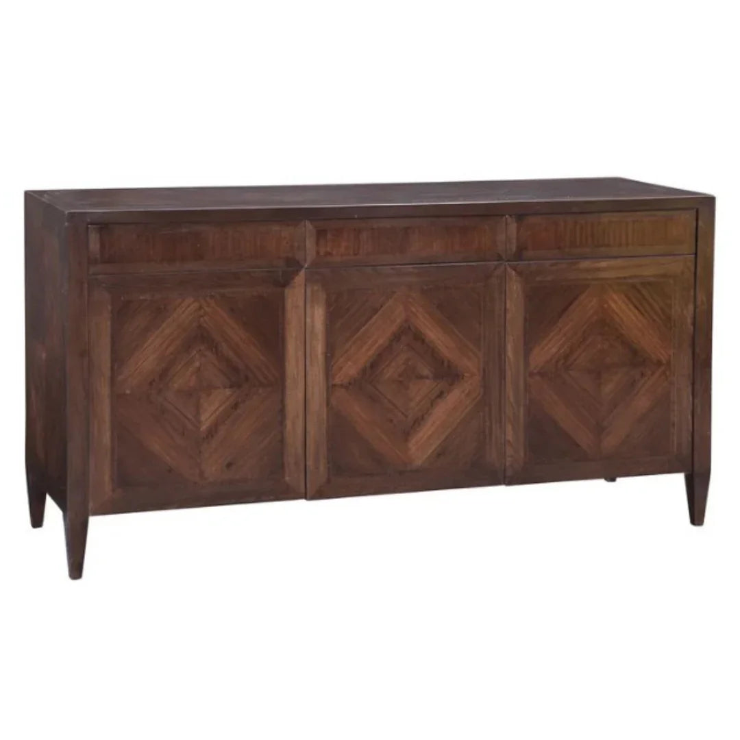 Rustic Diamond Wood Sideboard