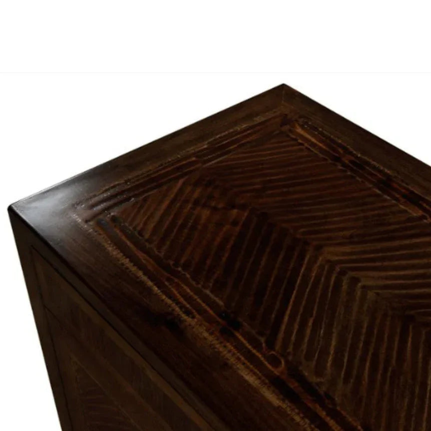 Rustic Diamond Wood Sideboard