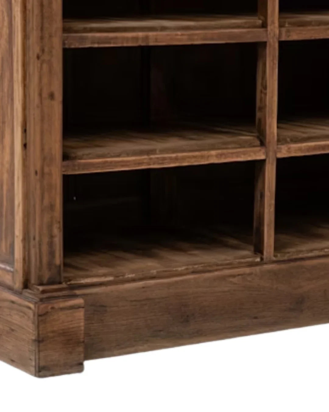 Rustic Wooden Shelf Display Cabinet, Circa 1900