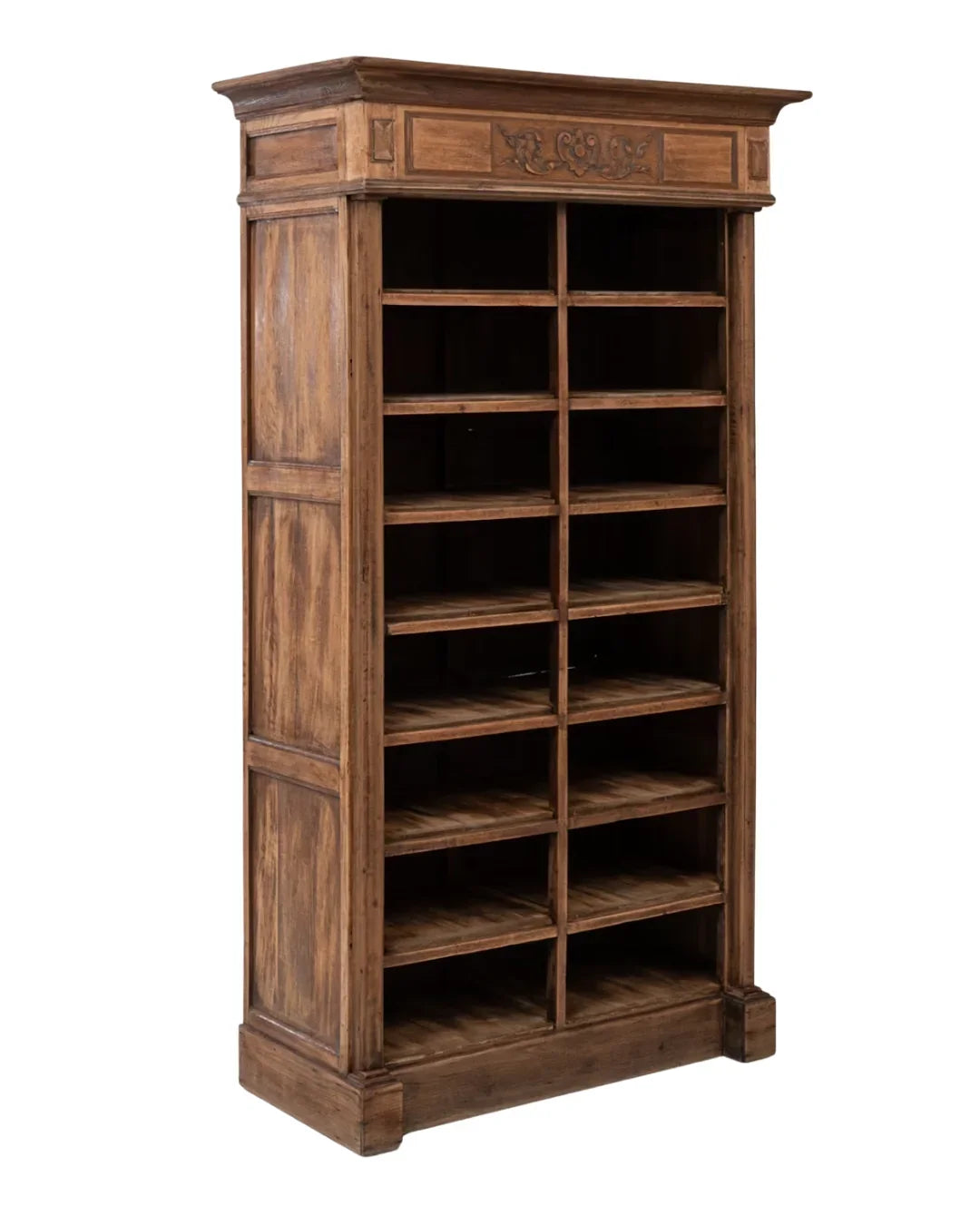 Rustic Wooden Shelf Display Cabinet, Circa 1900