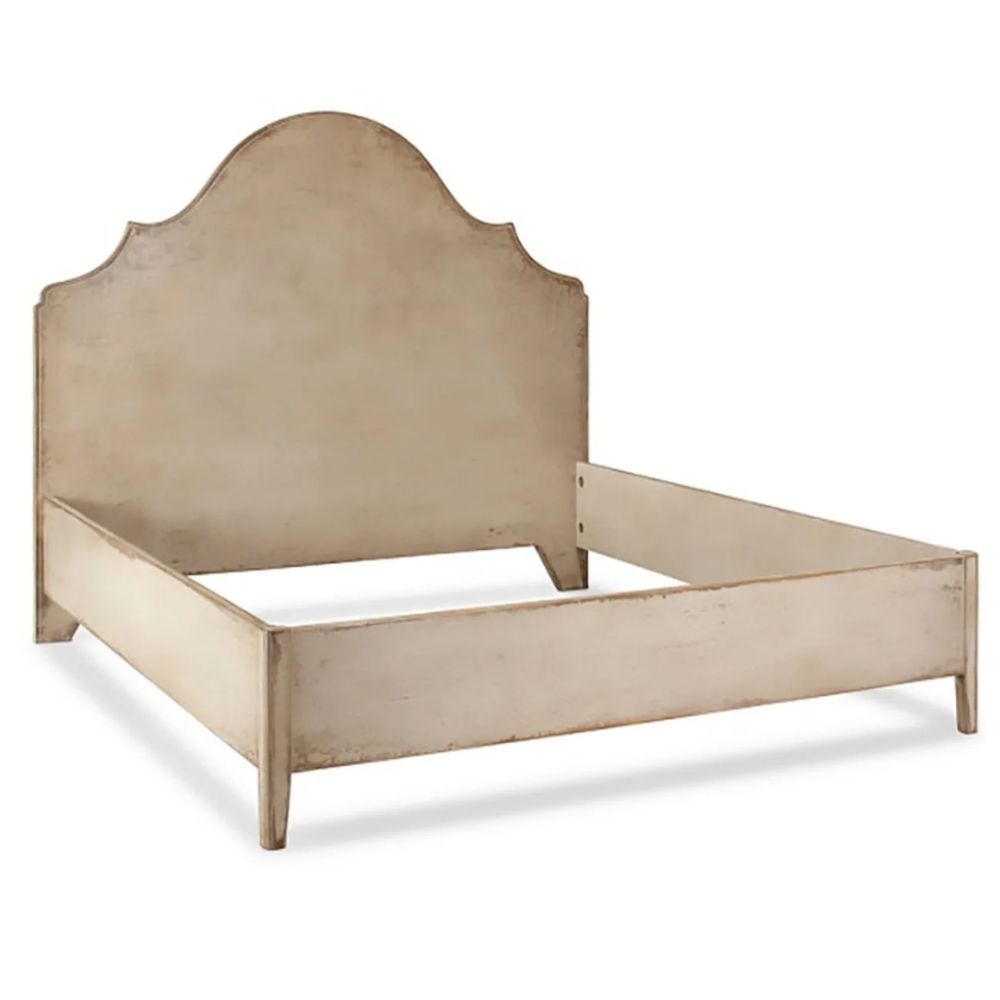 Rustic Arched Scalloped Headboard