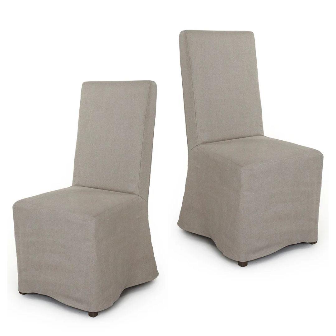 French Cream Natural Side Chair