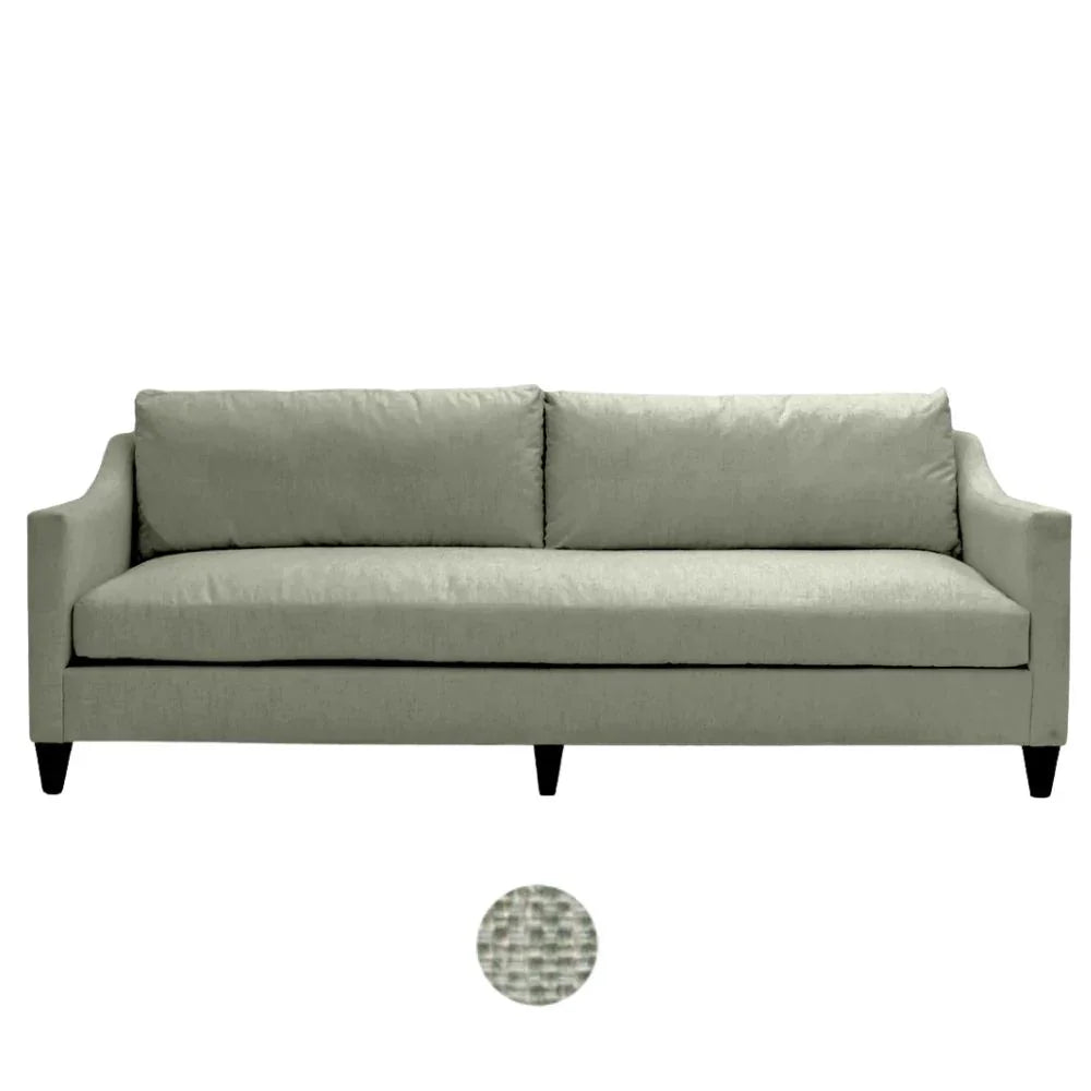 Madison White Upholstered Sofa