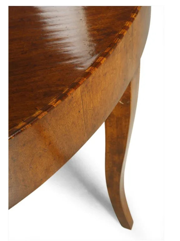 Luxe Oval Tapered Leg Extendable Dining Table