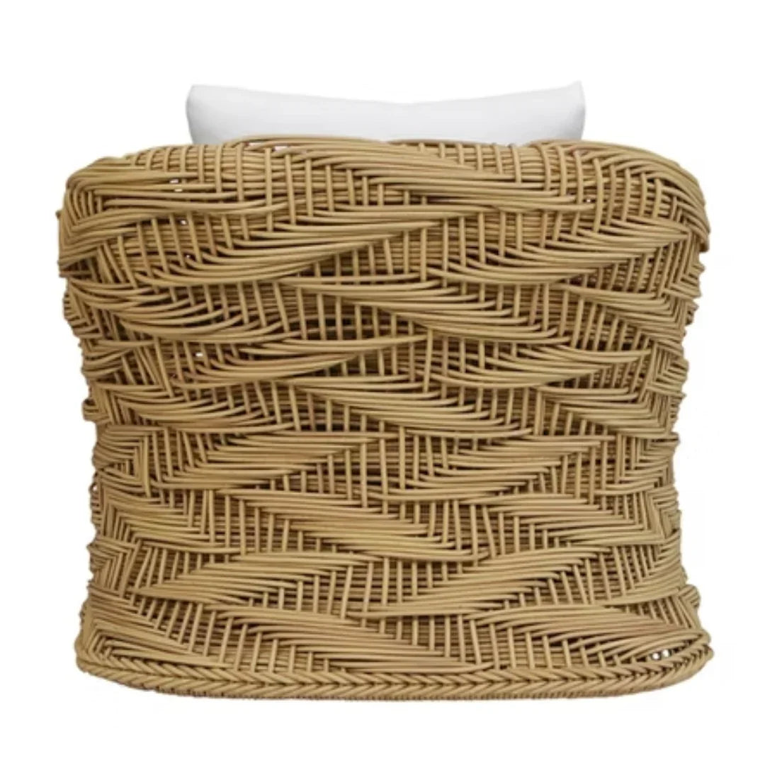 Sculpted Rattan Weave Outdoor Chair